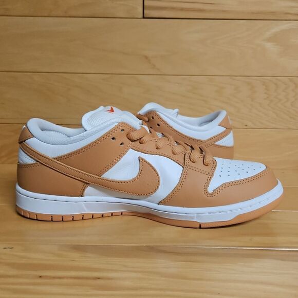 Nike SB Dunk Low Pro ISO Size 10 Light Cognac White Shoe Sneaker DM8998-200 - Picture 7 of 11